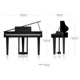 Roland Roland GP-3 Mini Grand Piano in Polish Ebony