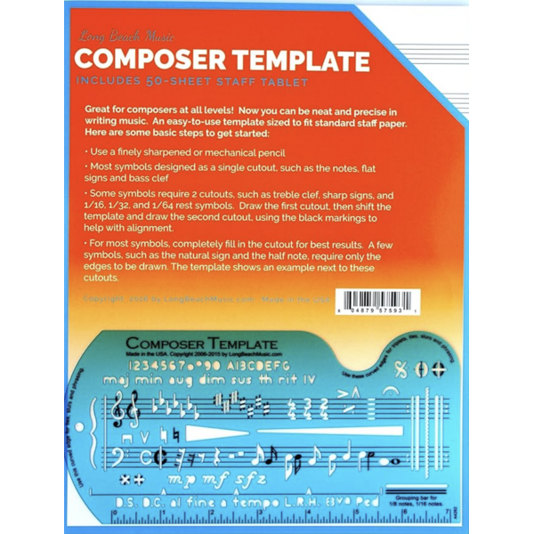 Long Beach Music Long Beach Composer Template w/Tablet