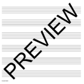 Hal Leonard Wide Staff Manuscript Paper (Red Cover)