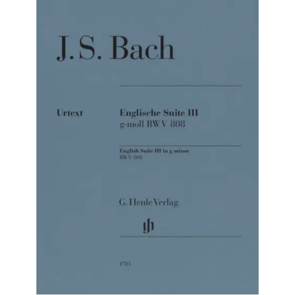 Henle Urtext Editions Bach - English Suite II in A minor