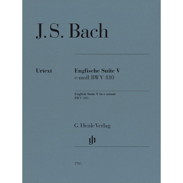 Henle Urtext Editions Bach - English Suite V in C Minor