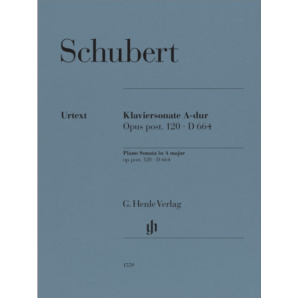 Henle Urtext Editions Schubert - Piano Sonata in A Major, op. post. 120, D 664
