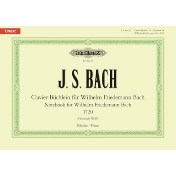 Bach - Notebook for Wilhelm Friedemann Bach, K. 1720