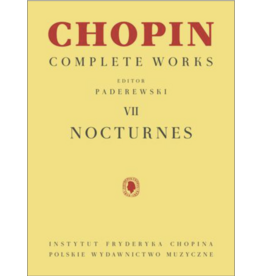 Hal Leonard Chopin - Nocturnes (Complete Works, Volume VII (ed. Pederewski)