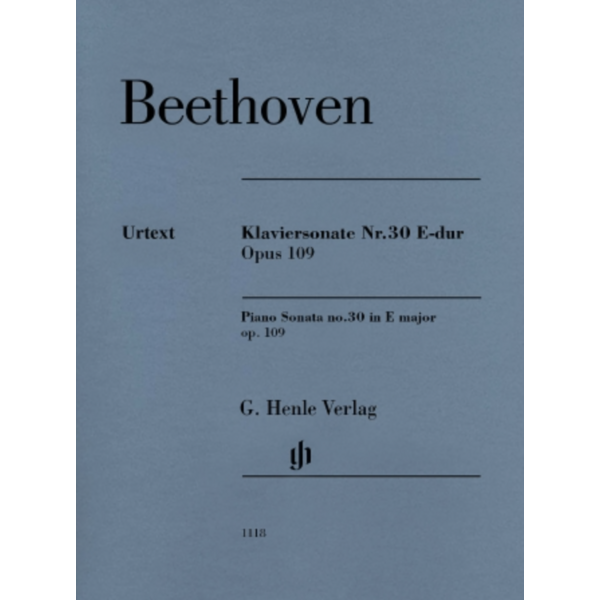 Henle Urtext Editions Beethoven - Piano Sonata No. 30 in E Major, Op. 109