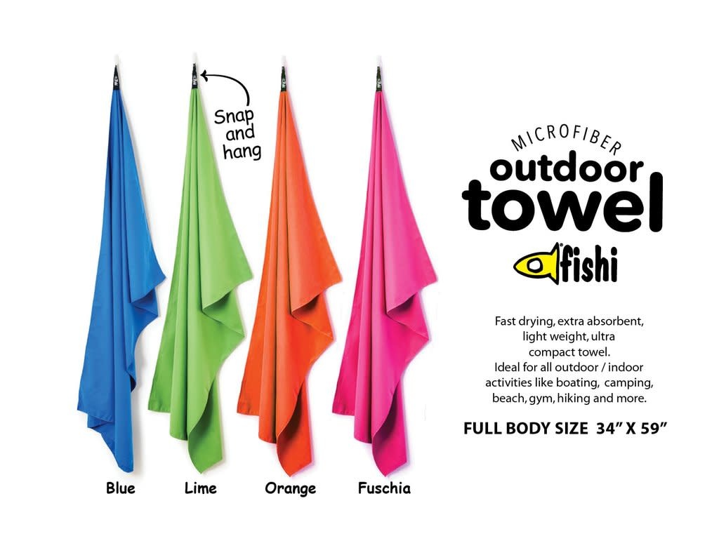 Fishi Microfiber Towel Orange