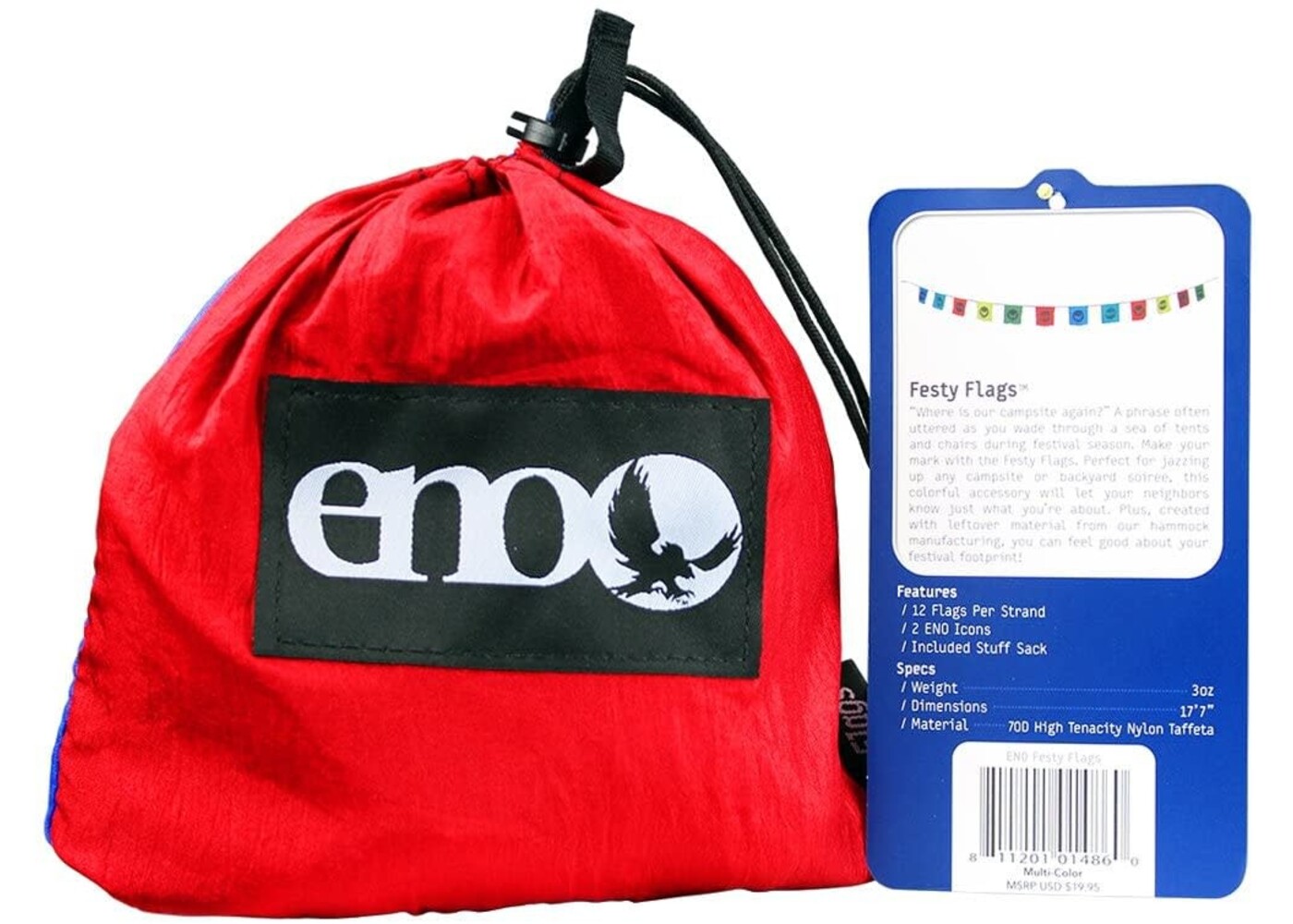 ENO (Eagles Nest Outfitters) Festy Flags (Multi-Color)