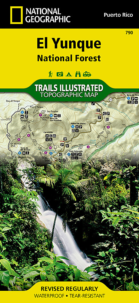 NATIONAL GEOGRAPHIC Adventure El Yunque National Forest Topographic Map