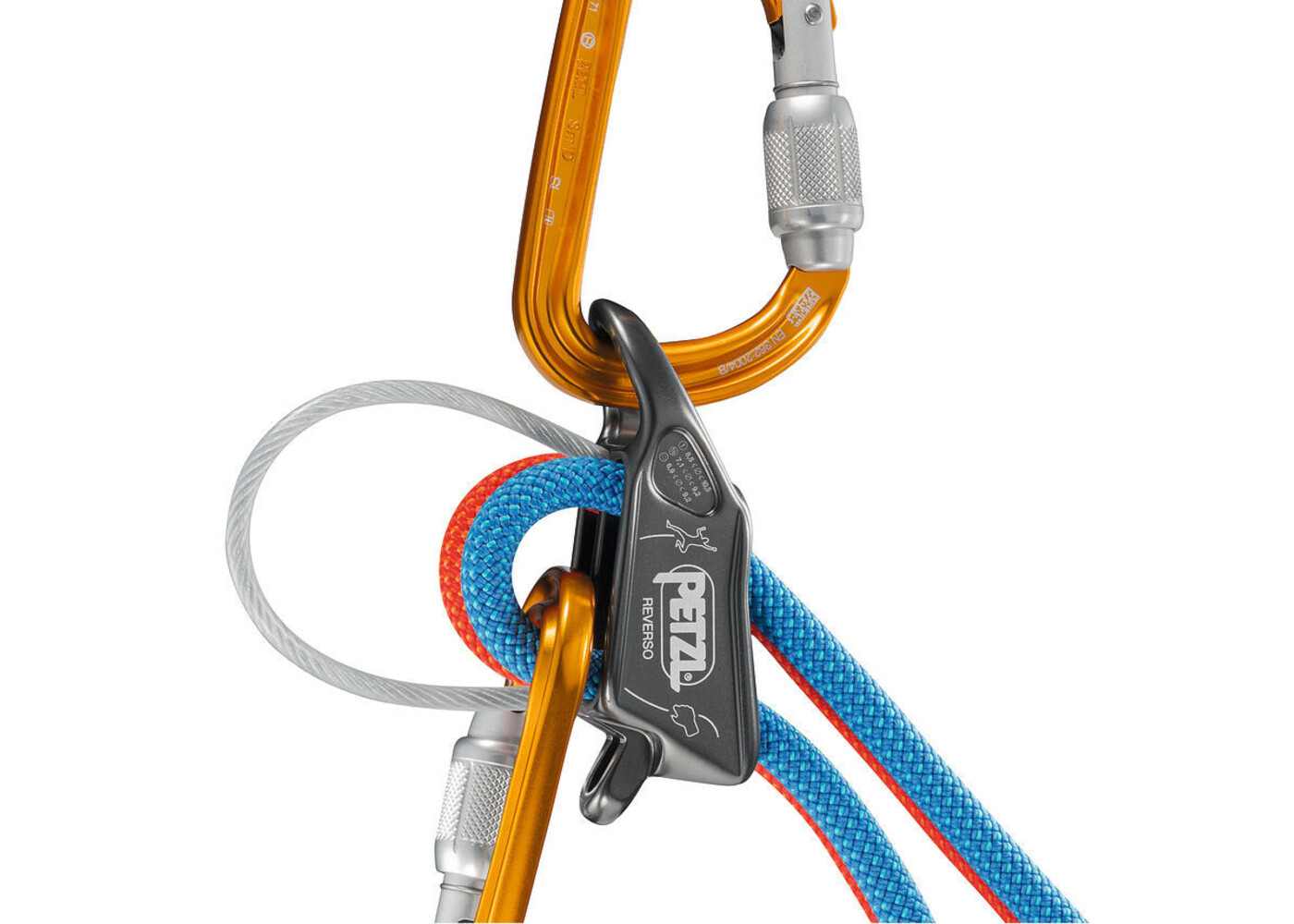 Petzl REVERSO BELAY DEVICE RED