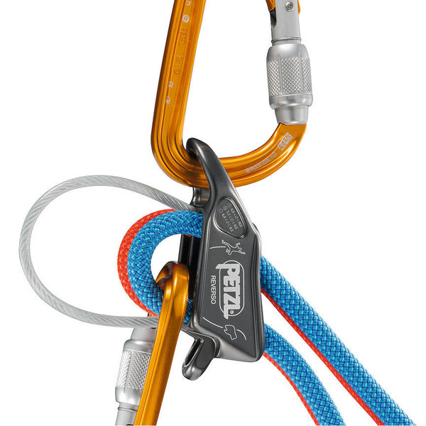 Petzl REVERSO BELAY DEVICE RED