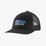 Patagonia P-6 Logo LoPro Trucker Hat.      BLK