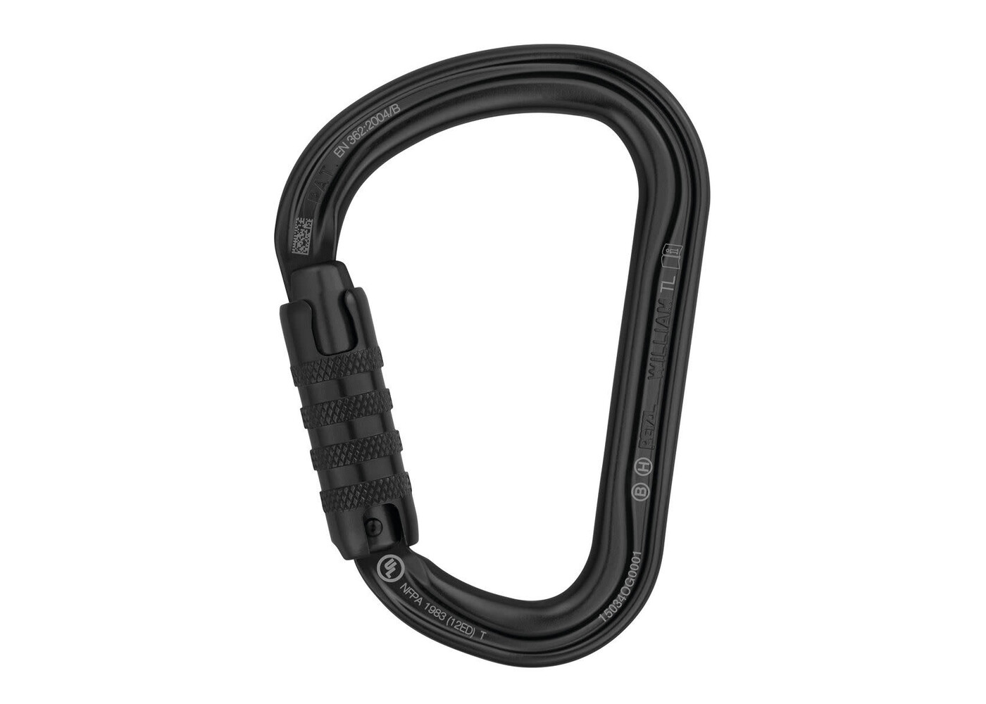 Petzl WILLIAM TRI-ACT carabiner BLACK
