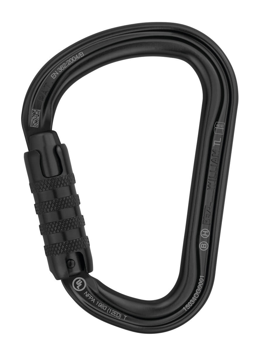 Petzl WILLIAM TRI-ACT carabiner BLACK