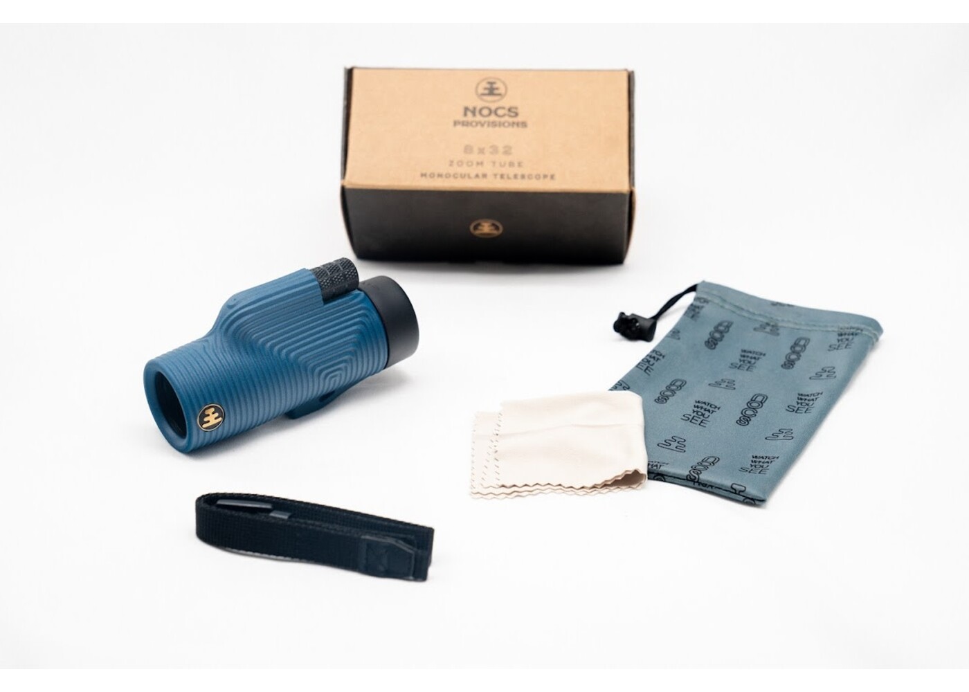 Nocs Zoom Tube 8x32 Monocular Telescope Indigo Blue