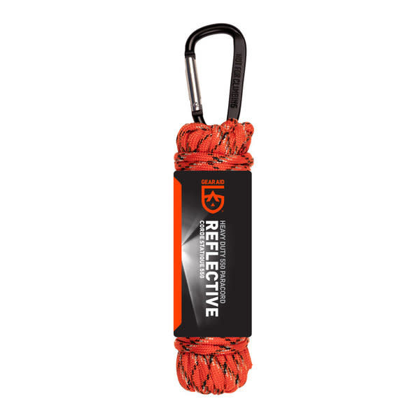 GEAR AID 550 Paracord 30 ft Orange Refl