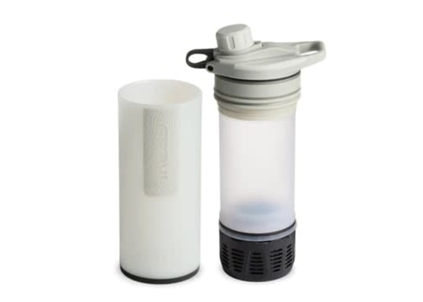 24oz GeoPress Purifier Bottle - Peak White