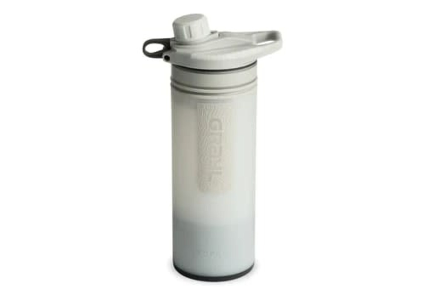 24oz GeoPress Purifier Bottle - Peak White