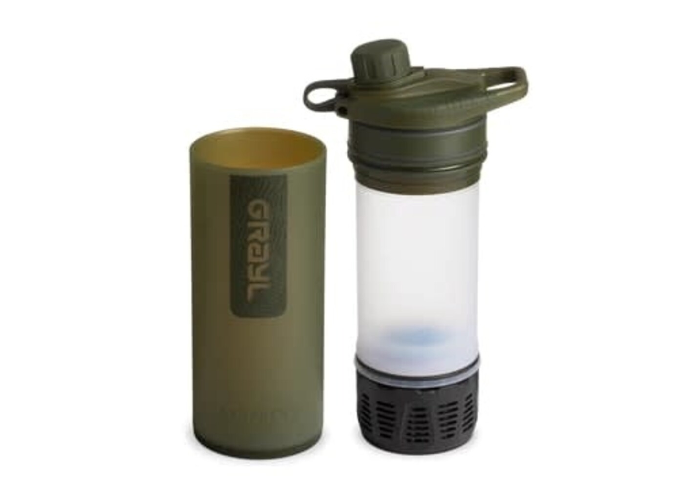 GRAYL 24oz GeoPress Purifier Bottle - Olive Drab