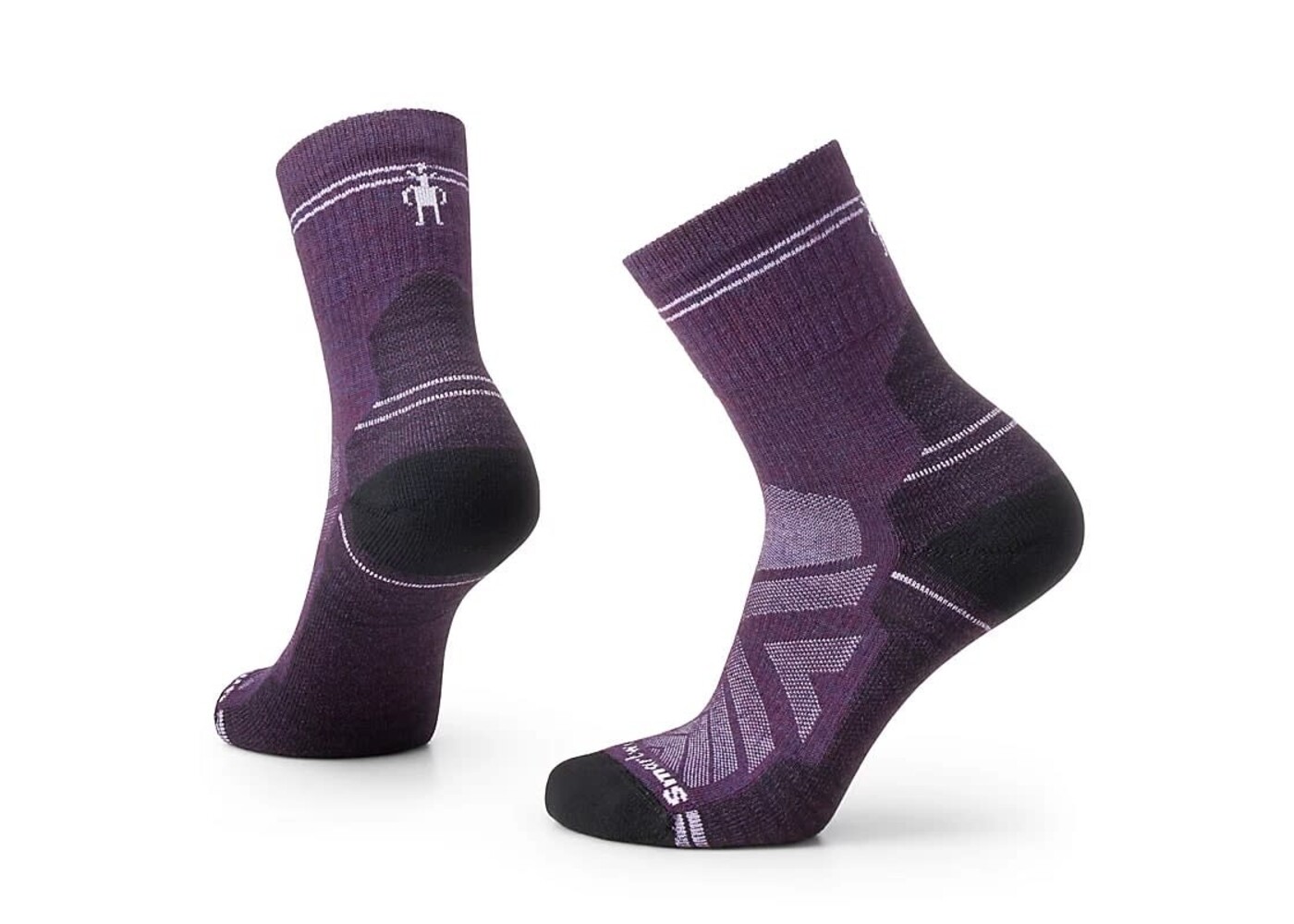 Smartwool Women's Hike Light Cushion Mid  Crew Sock   Purple Iris M