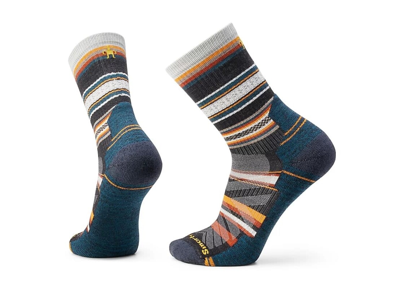 Hike Light Cushion Panorama Crew Socks Charcoal Large