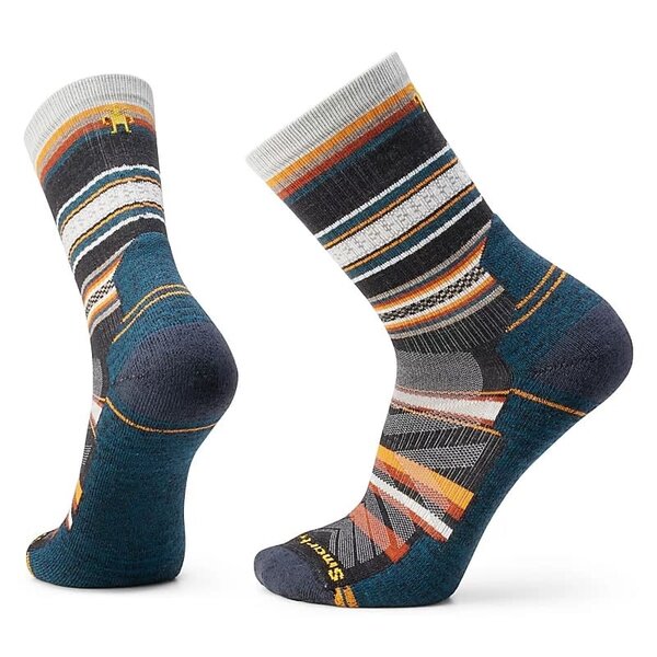 Smartwool Hike Light Cushion Panorama Crew Socks Charcoal Large