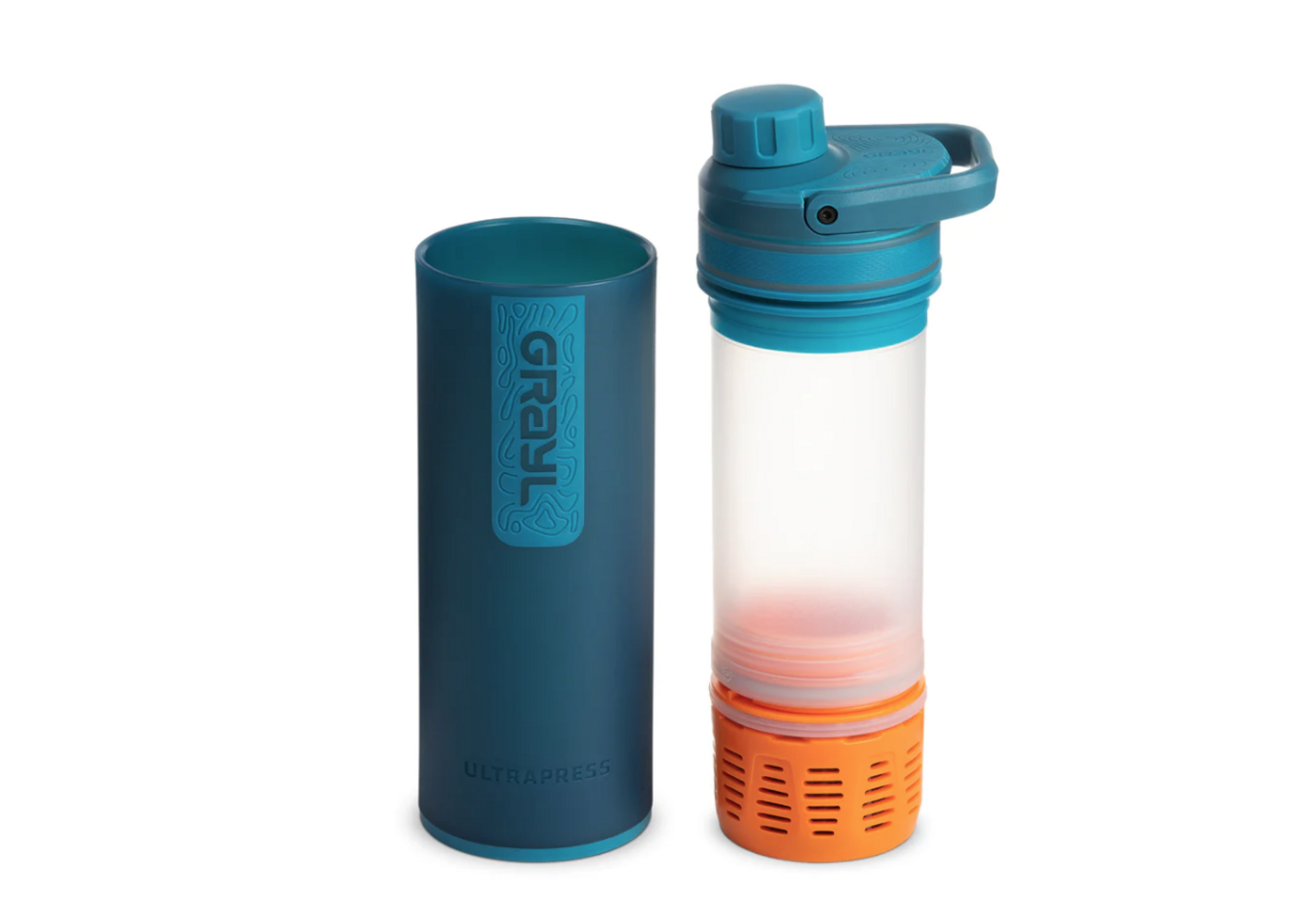 GRAYL Ultra Press Purifier Nature Edition Bottle - Forest Blue