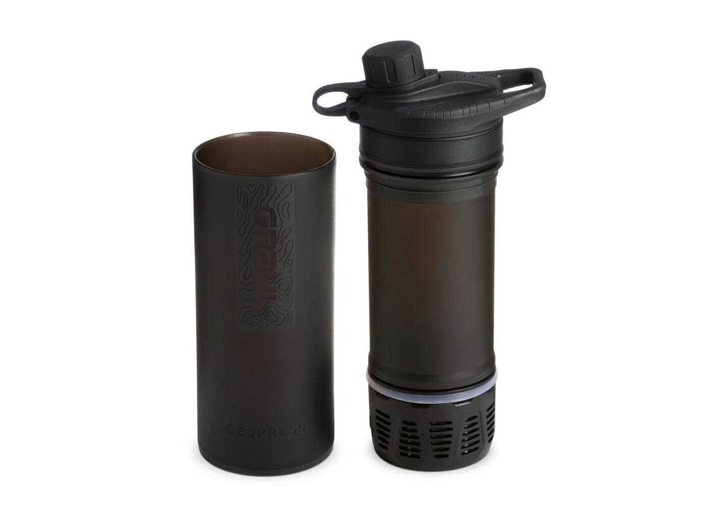 GRAYL 24oz GeoPress Purifier Bottle - COVERT BLACK
