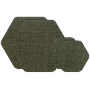  Tenacious Tape Patches Hex - OD GREEN
