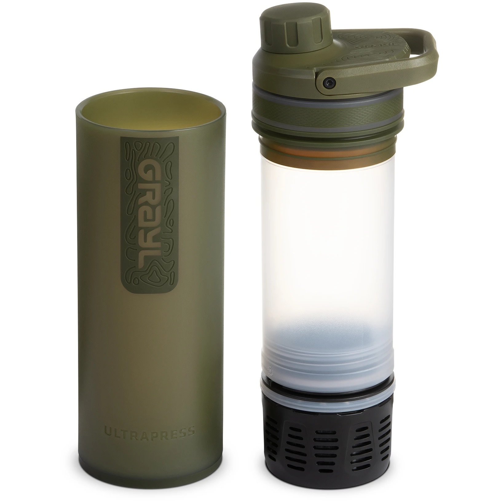Ultra Press Purifier Nature Edition Bottle - Olive Drab