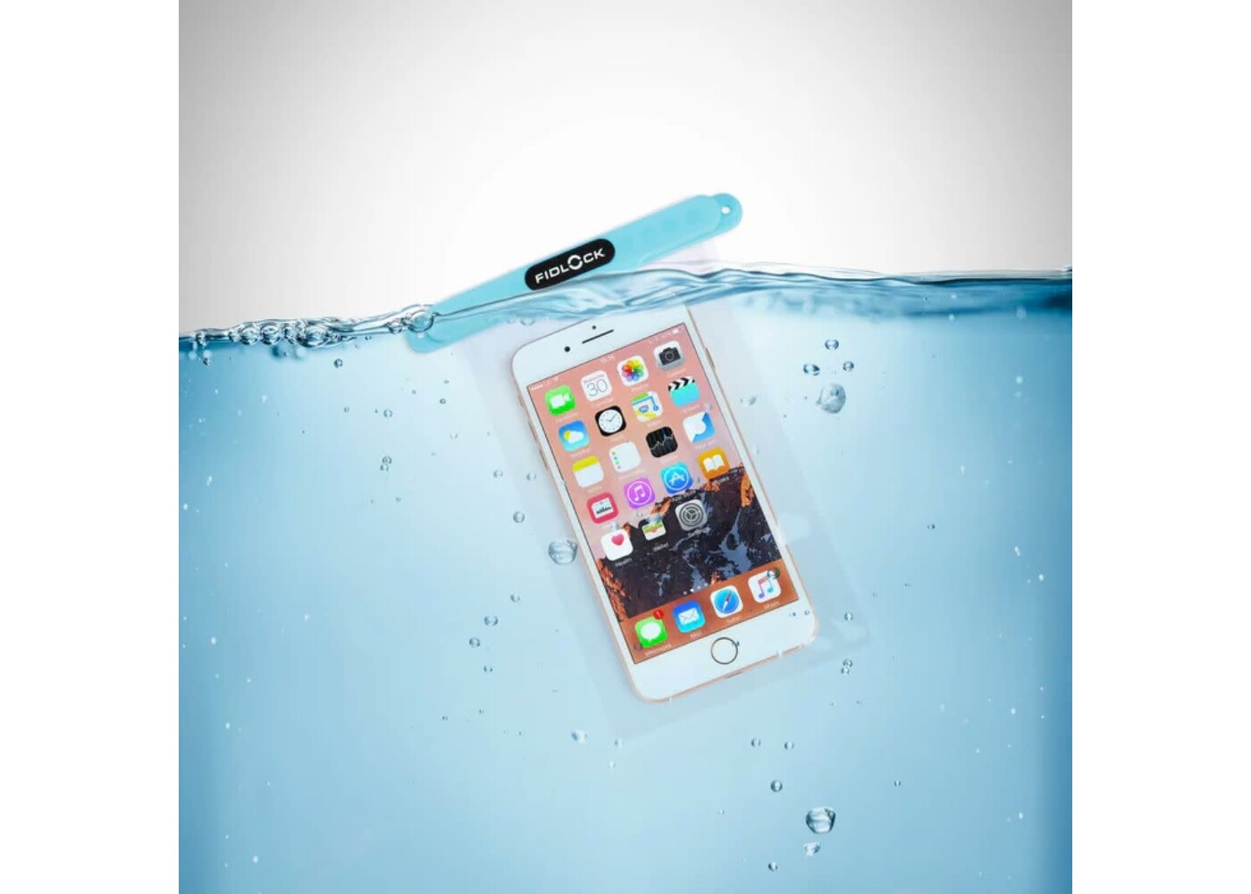 FIDLOCK HERMETIC Dry Bag MEDI	Clear + Teal Bar