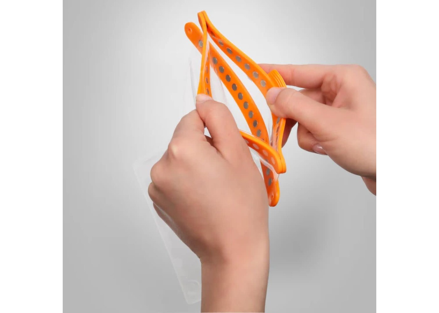 FIDLOCK HERMETIC Dry Bag MAXI	Clear + Orange Bar