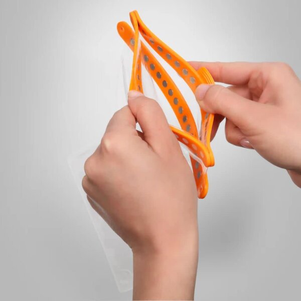 FIDLOCK HERMETIC Dry Bag MAXI	Clear + Orange Bar