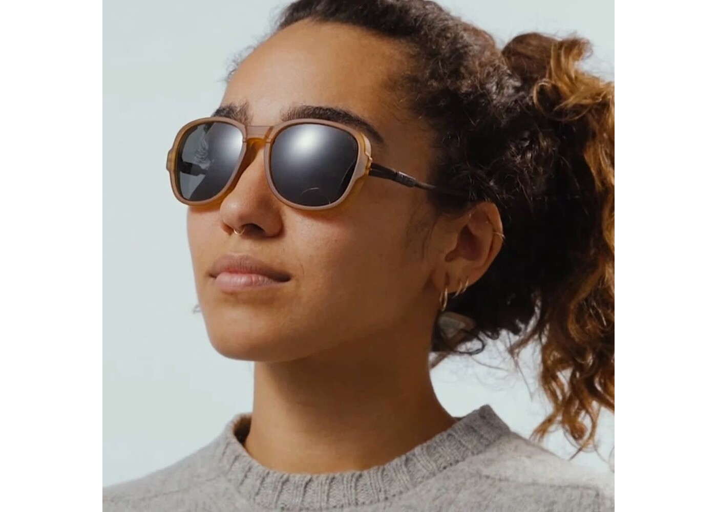 Ombraz Teton / Honey / Polarized Grey  Regular