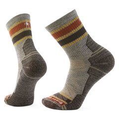 Hike Light Cushion Striped Mid  Crew Sock  L