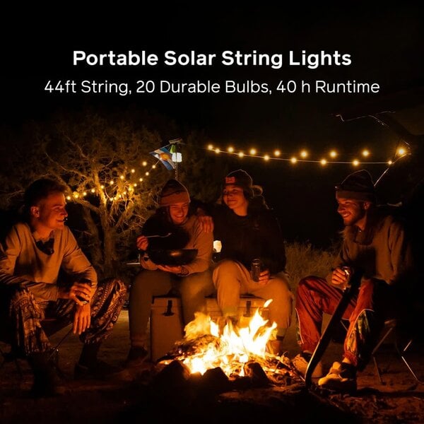 LUCI Luci Solar String Lights + Hub 44'