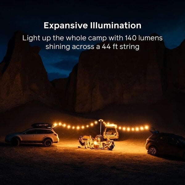 LUCI Luci Solar String Lights + Hub 44'