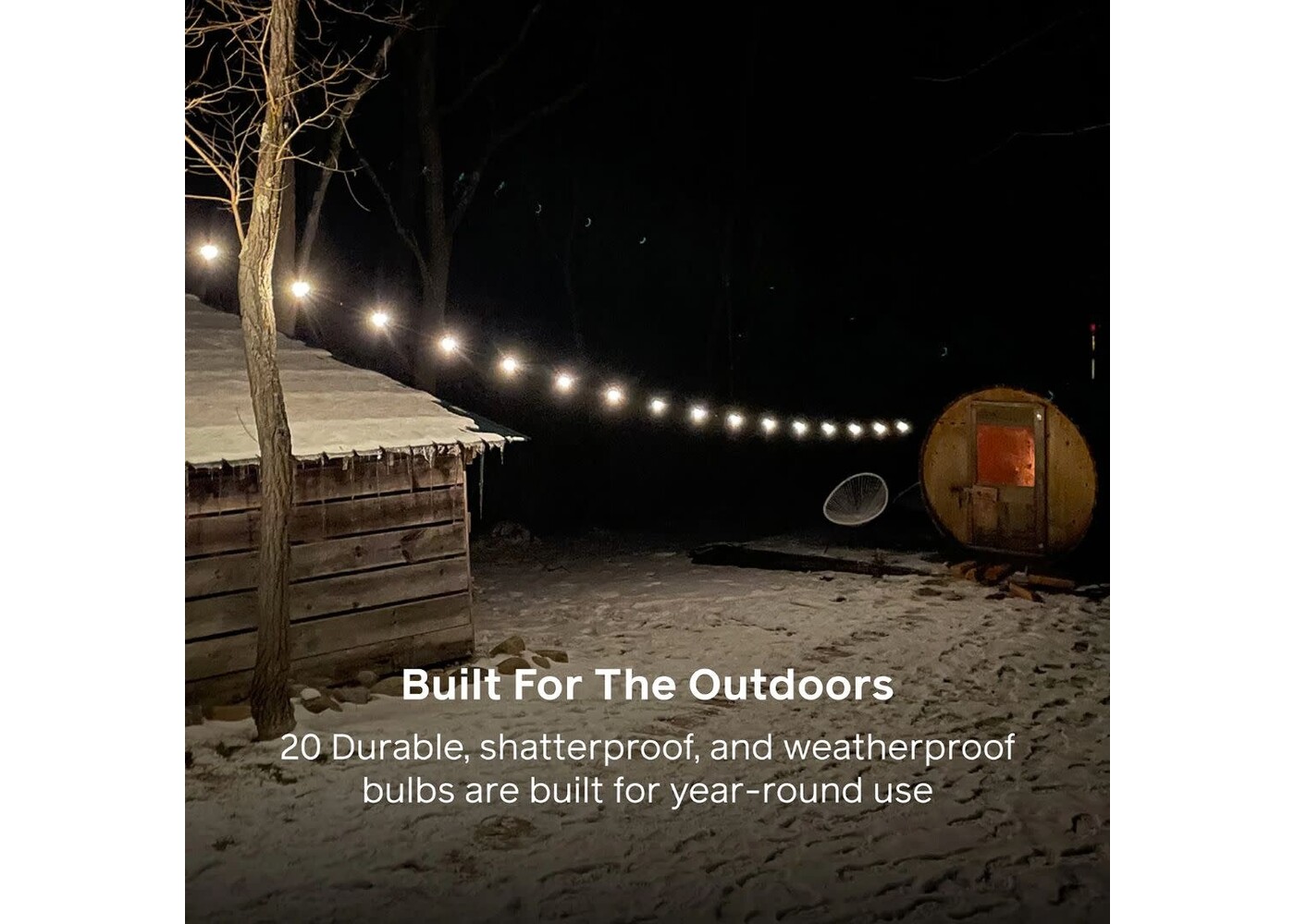 Luci Solar String Lights + Hub 44'