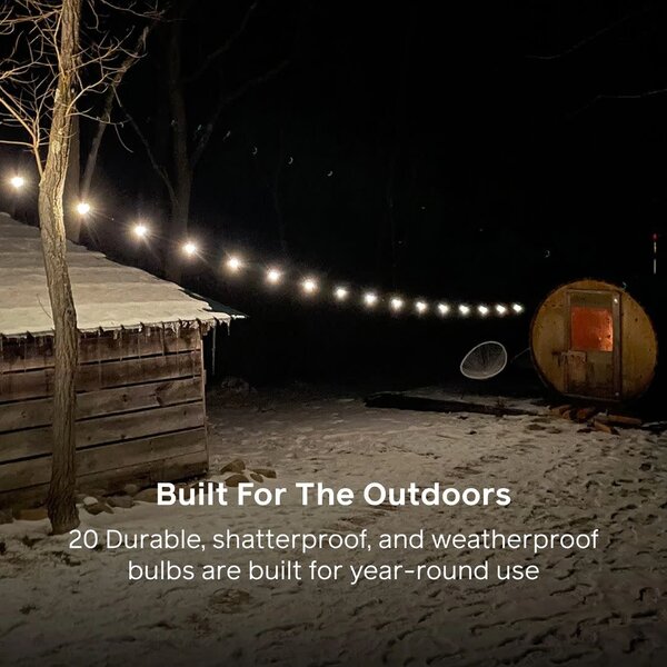 LUCI Luci Solar String Lights + Hub 44'
