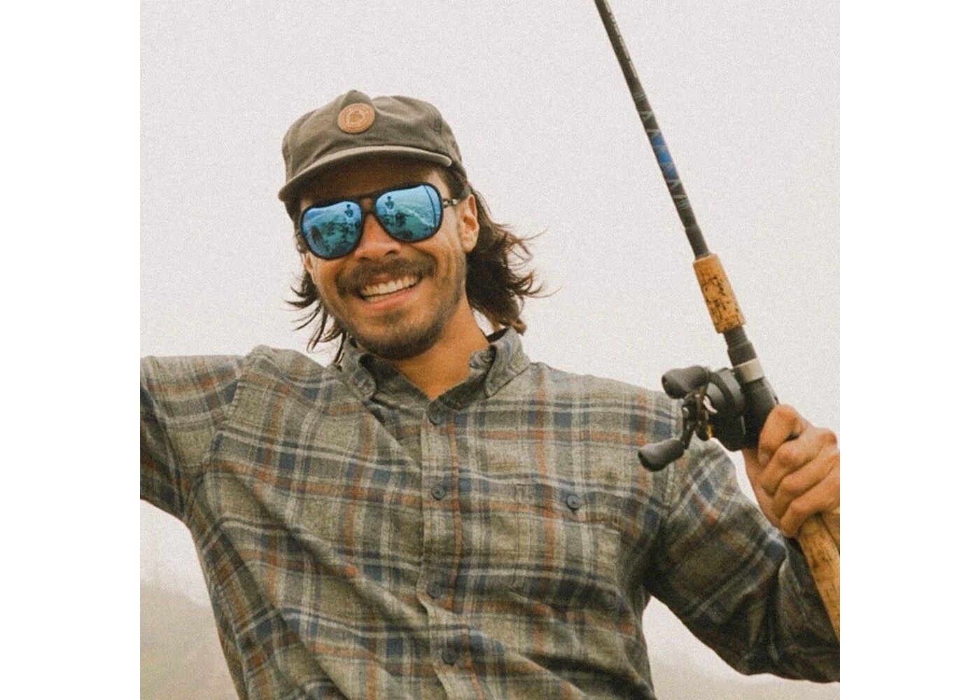 Ombraz Leggero Charcoal / Polarized Grey with Blue Mirror Lens / Regular