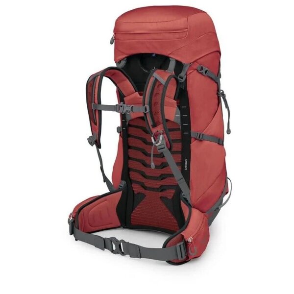 OSPREY TEMPEST 44 RED PAMPAS COAL GREY XS-S