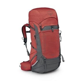 OSPREY TEMPEST 44 RED PAMPAS COAL GREY XS-S