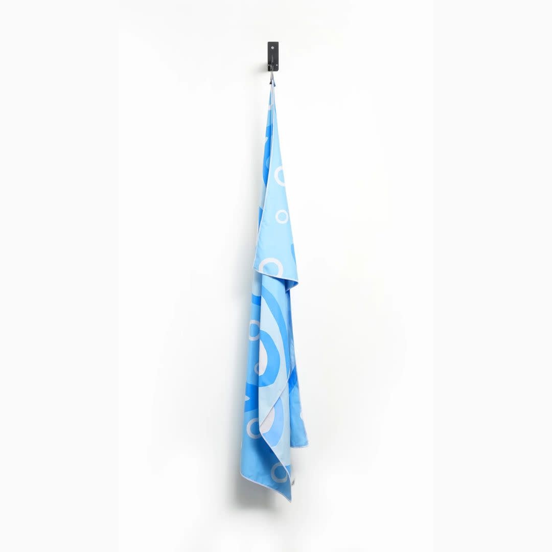 Fishi Micro-Towel Blue Pattern