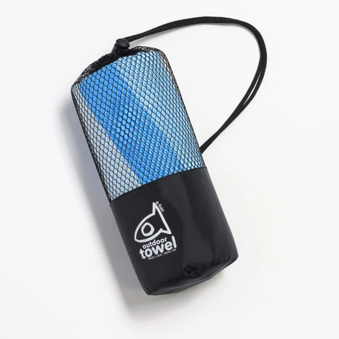 Fishi Micro-Towel Blue Pattern