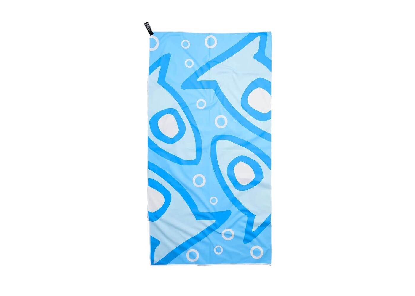Fishi Micro-Towel Blue Pattern