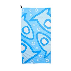 atommyco Fishi Micro-Towel Blue Pattern
