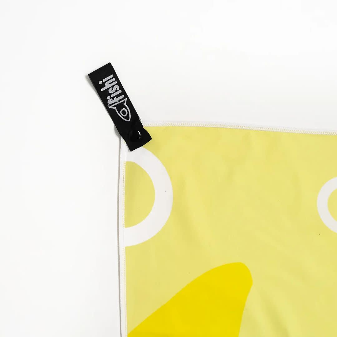 Fishi Micro-Towel Yellow Pattern