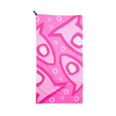 Fishi Micro-Towel Pink Pattern