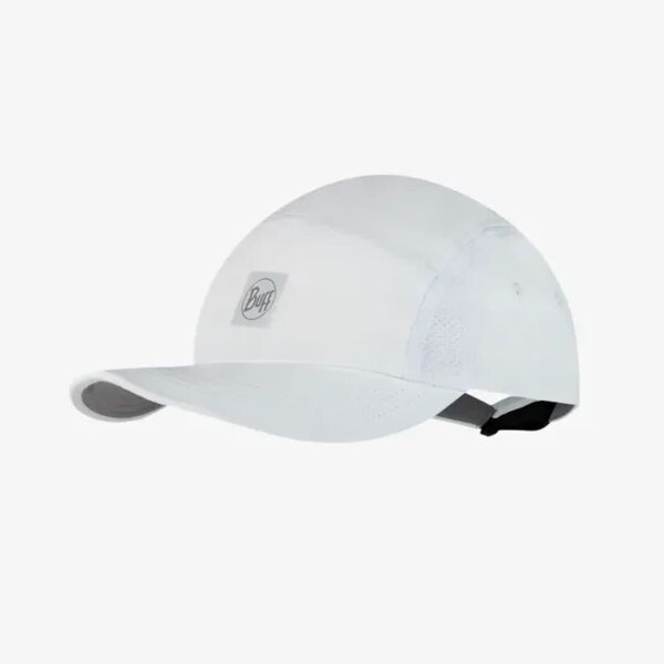 Buff 5 Panel Go Cap Solid White L/XL