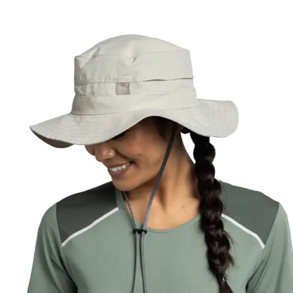 Buff Explore Booney Hat Solid Light Grey S/M