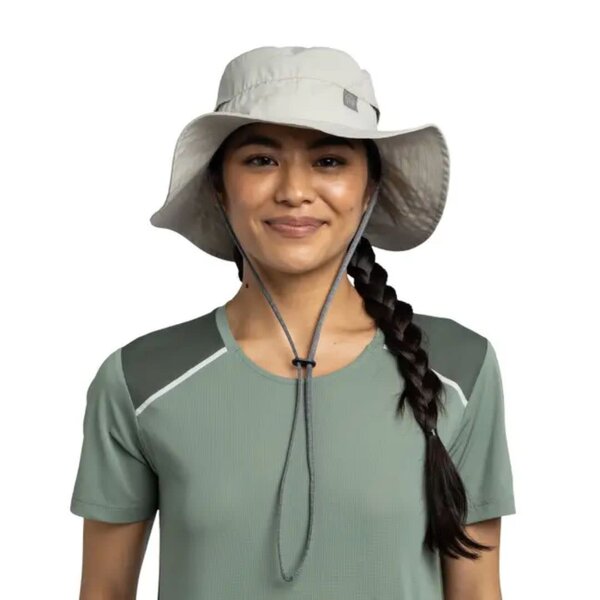 Buff Explore Booney Hat Solid Light Grey S/M